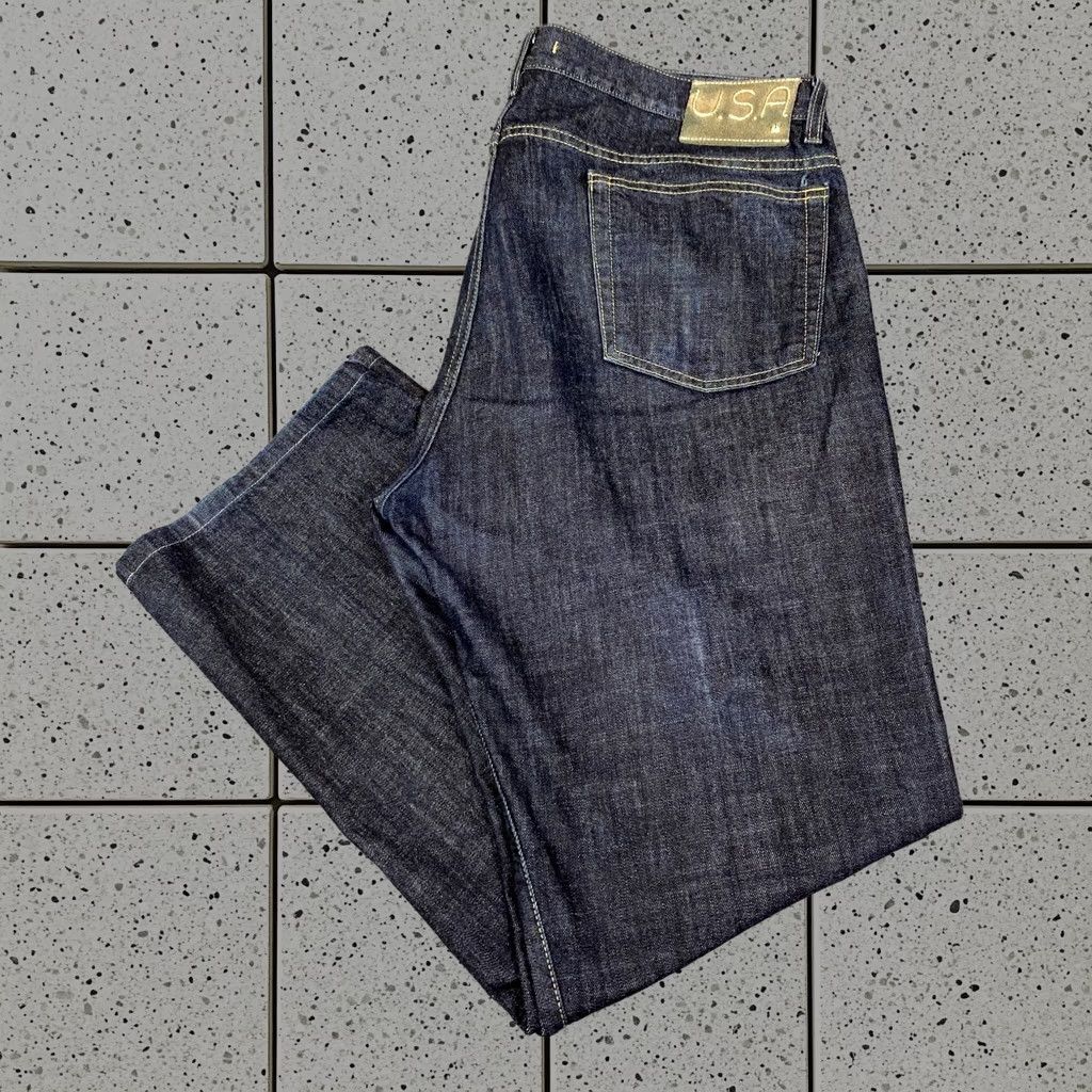 John Varvatos Jeans Men's Blue Denim Classic Straight Baggy Loose 40x31, Men's