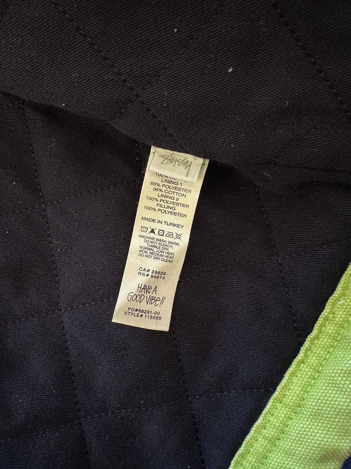Stussy Stussy Washed Canvas Shop Jacket Lime Size US M / EU 48-50 / 2 - 7 Thumbnail