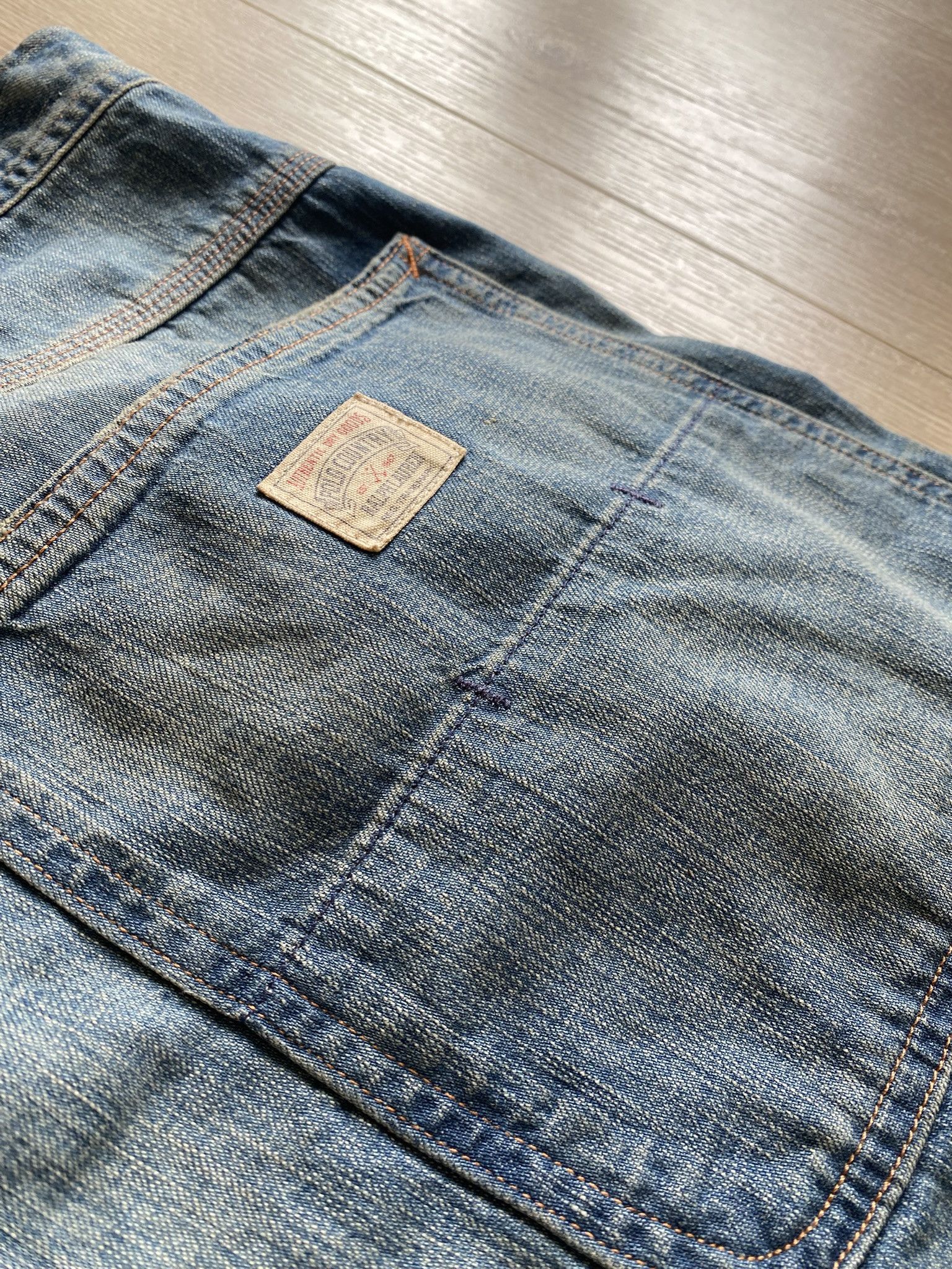 RRL Ralph Lauren Polo Ralph Lauren Relaxed Fit Distressed Carpenter Jean Size US 38 / EU 54 - 20 Thumbnail