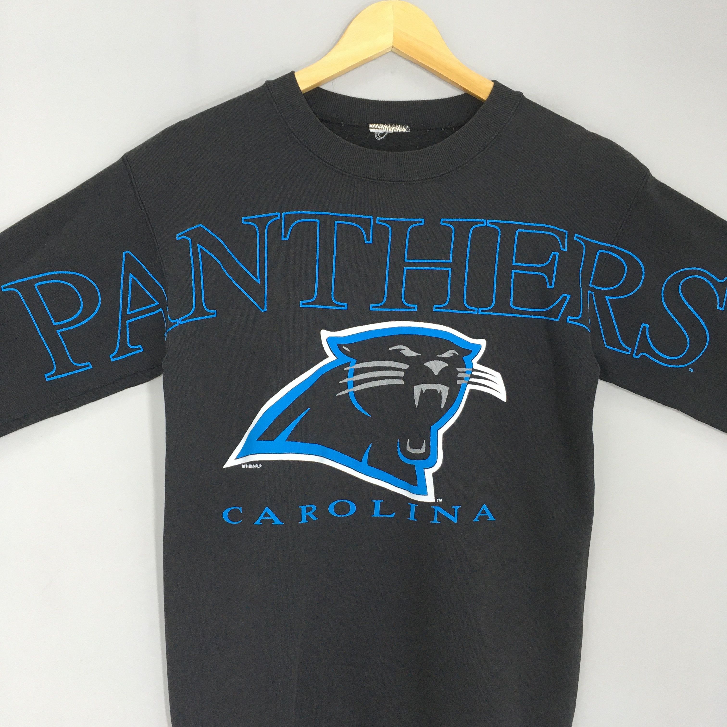 NFL × Vintage RARE Vintage 90s Carolina Panthers NFL Sweatshirt Small Size US S / EU 44-46 / 1 - 5 Thumbnail