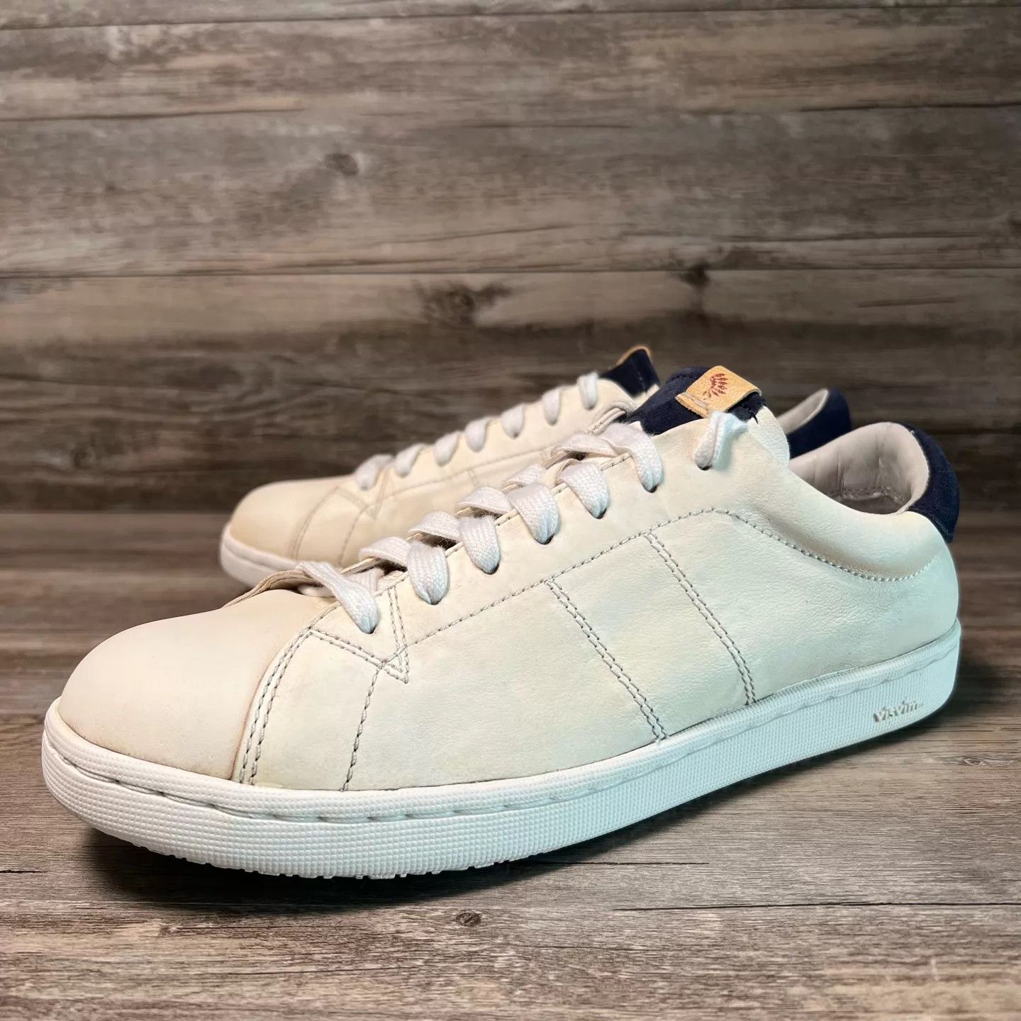 Visvim Visvim Foley Folk Sneakers White/Blue Navy Heel 9.5 Ltd Size US 9.5 / EU 42-43 - 1 Thumbnail