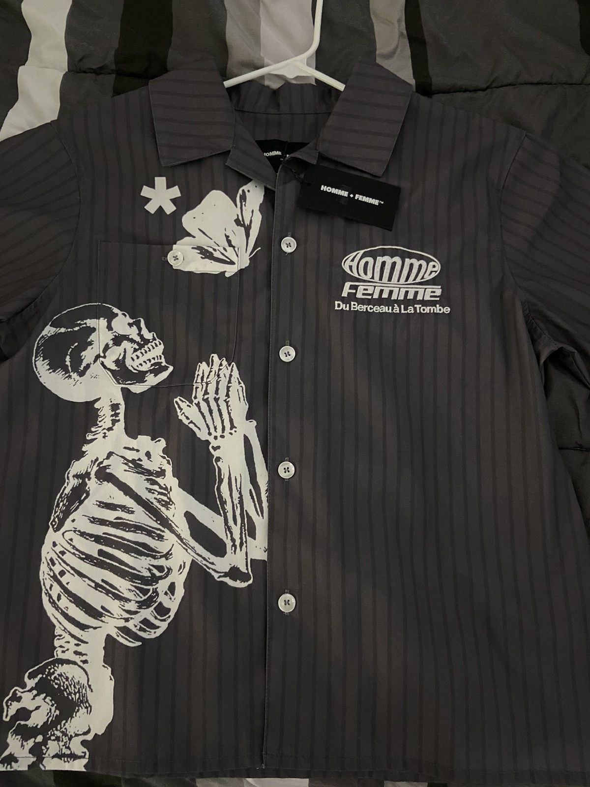 Homme + Femme La Homme Femme Grey Skeleton Shirt Size US S / EU 44-46 / 1 - 2 Thumbnail