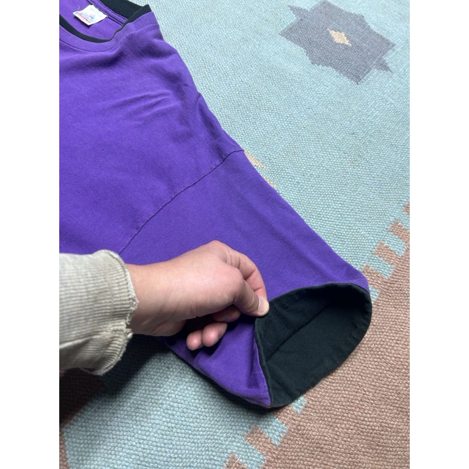 Fruit Of The Loom VINTAGE 90s Fruit of the Loom T-Shirt Purple Plum Cotton Adult XL Men Size US XL / EU 56 / 4 - 2 Thumbnail