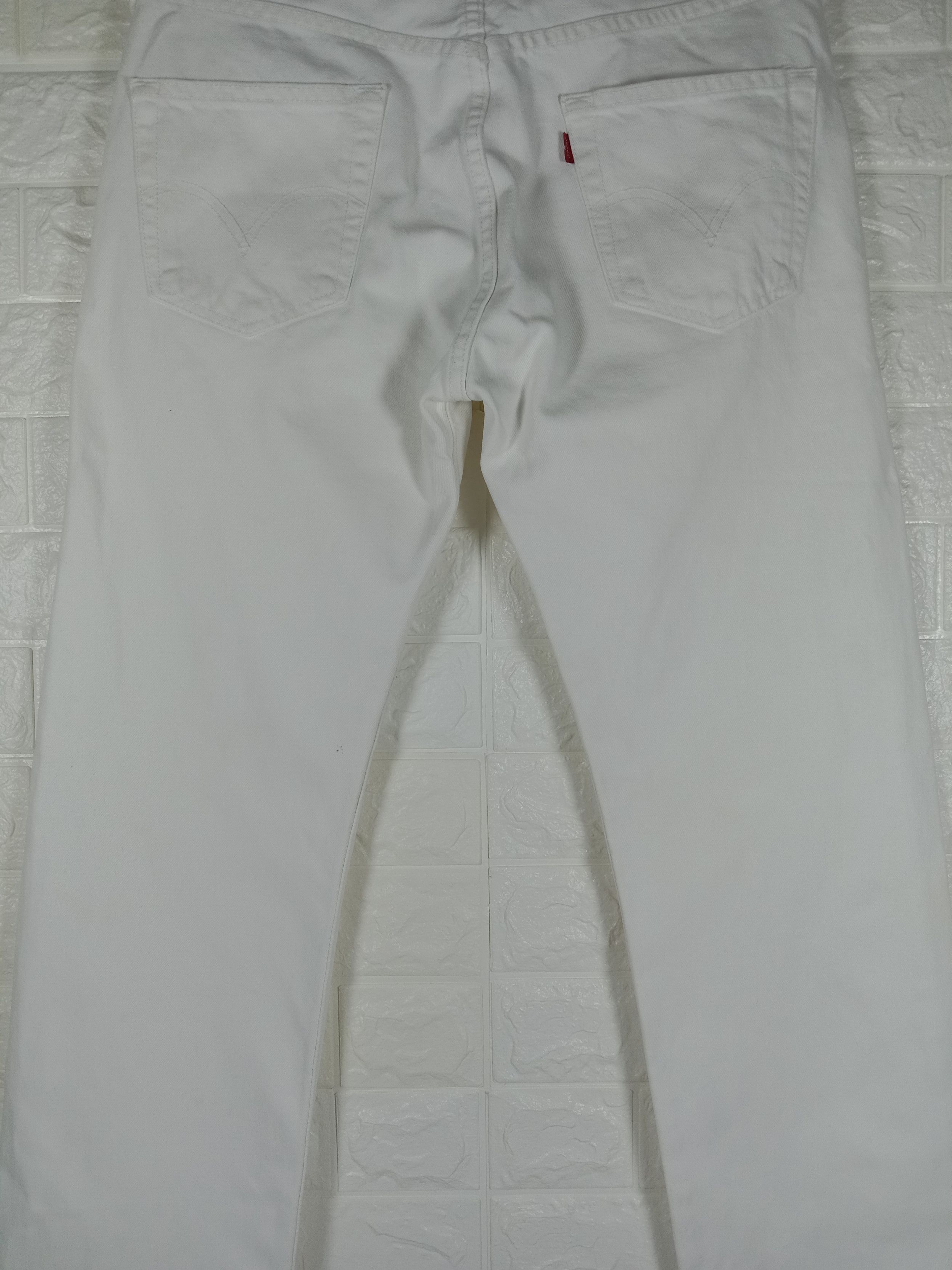 Levi's Vintage Levi's 501 Jeans Straight Leg Button Fly White Denim Size US 32 / EU 48 - 7 Thumbnail