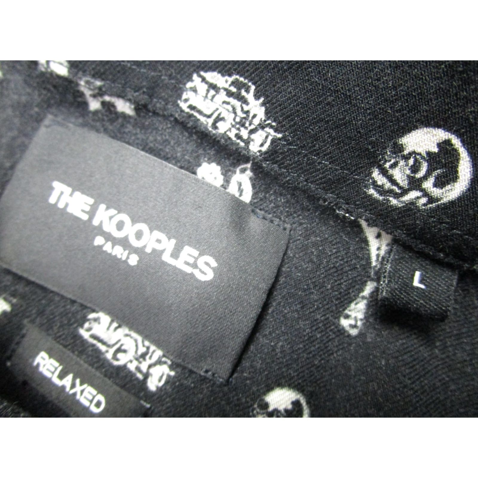The Kooples The Kooples Shirt Large Black Relaxed Skull City Travel Print Button Front Mens Size US L / EU 52-54 / 3 - 5 Thumbnail