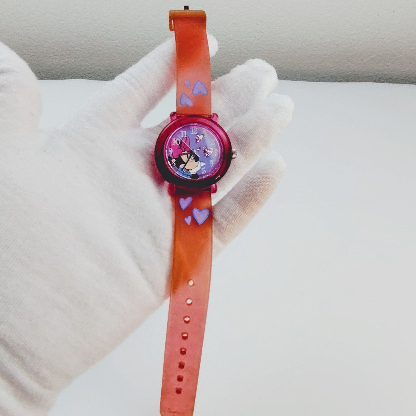 Disney Disney Minnie Mouse Red Plastic Watch with Hearts Size ONE SIZE - 4 Thumbnail