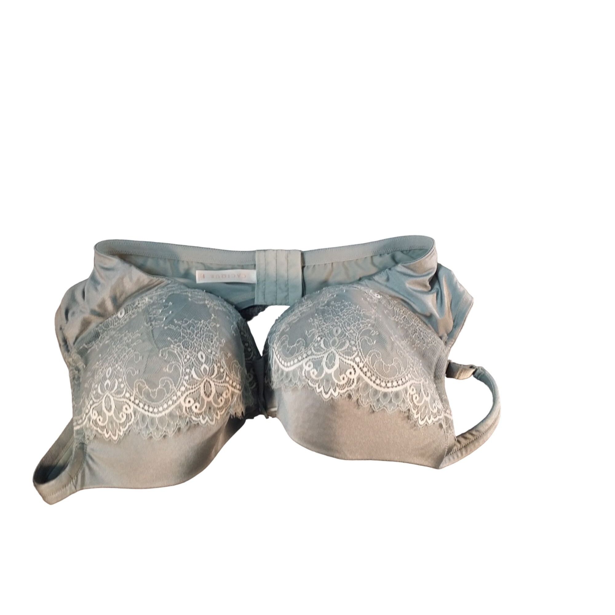 Other Cacique Bra Lightly Lined Full Coverage Women Sz 46D Blue Fl Size ONE SIZE - 1 Thumbnail