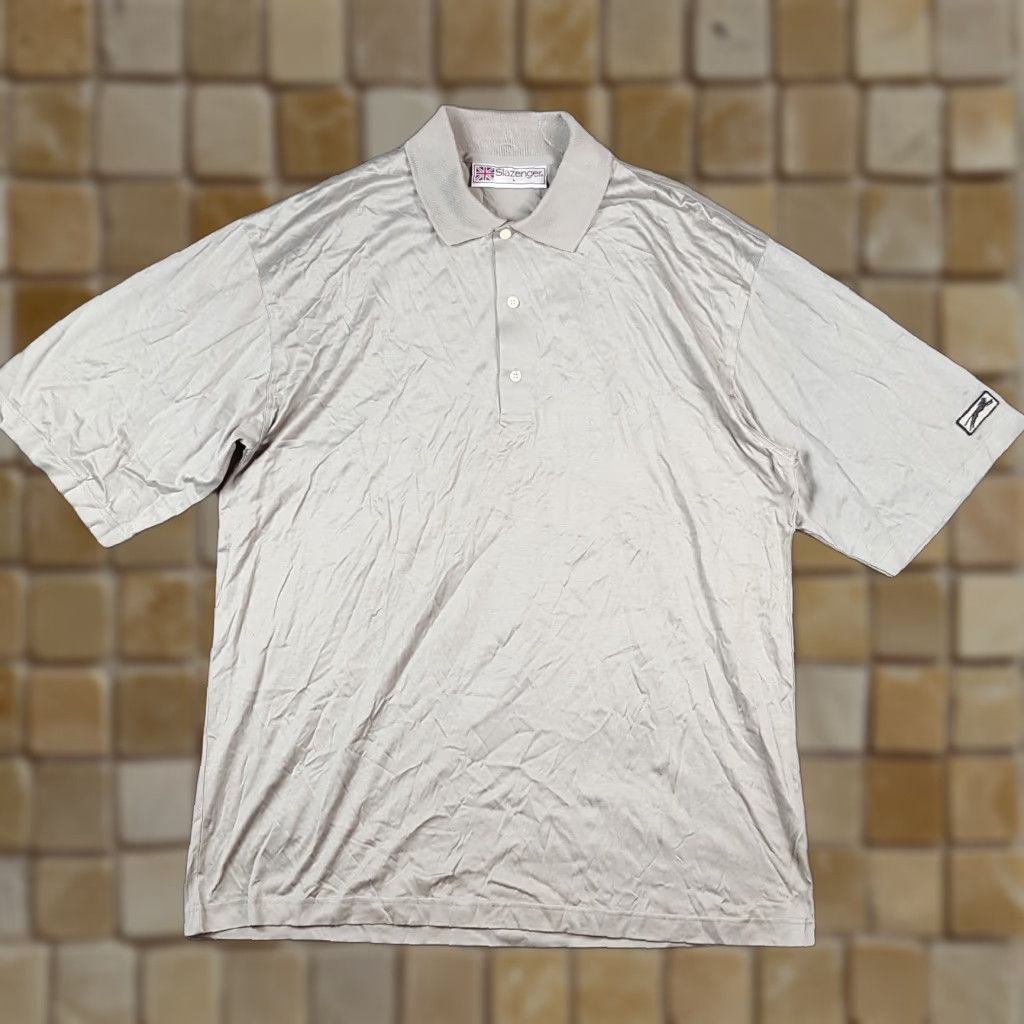 Vintage Vintage 90s Slazenger Polo Shirt Men’s L Short Sleeve Athletic Casual Golf Preppy Rock Surf Size US L / EU 52-54 / 3 - 1 Thumbnail