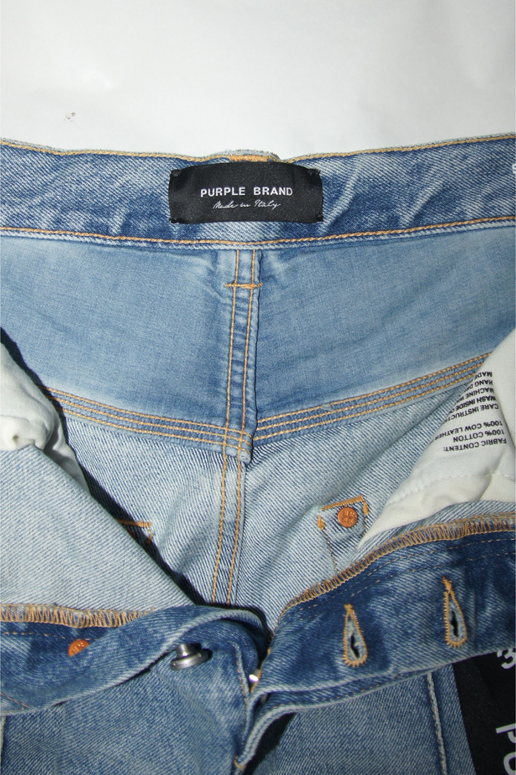 Purple Brand Washed Wide Leg Jeans Size US 32 / EU 48 - 3 Thumbnail