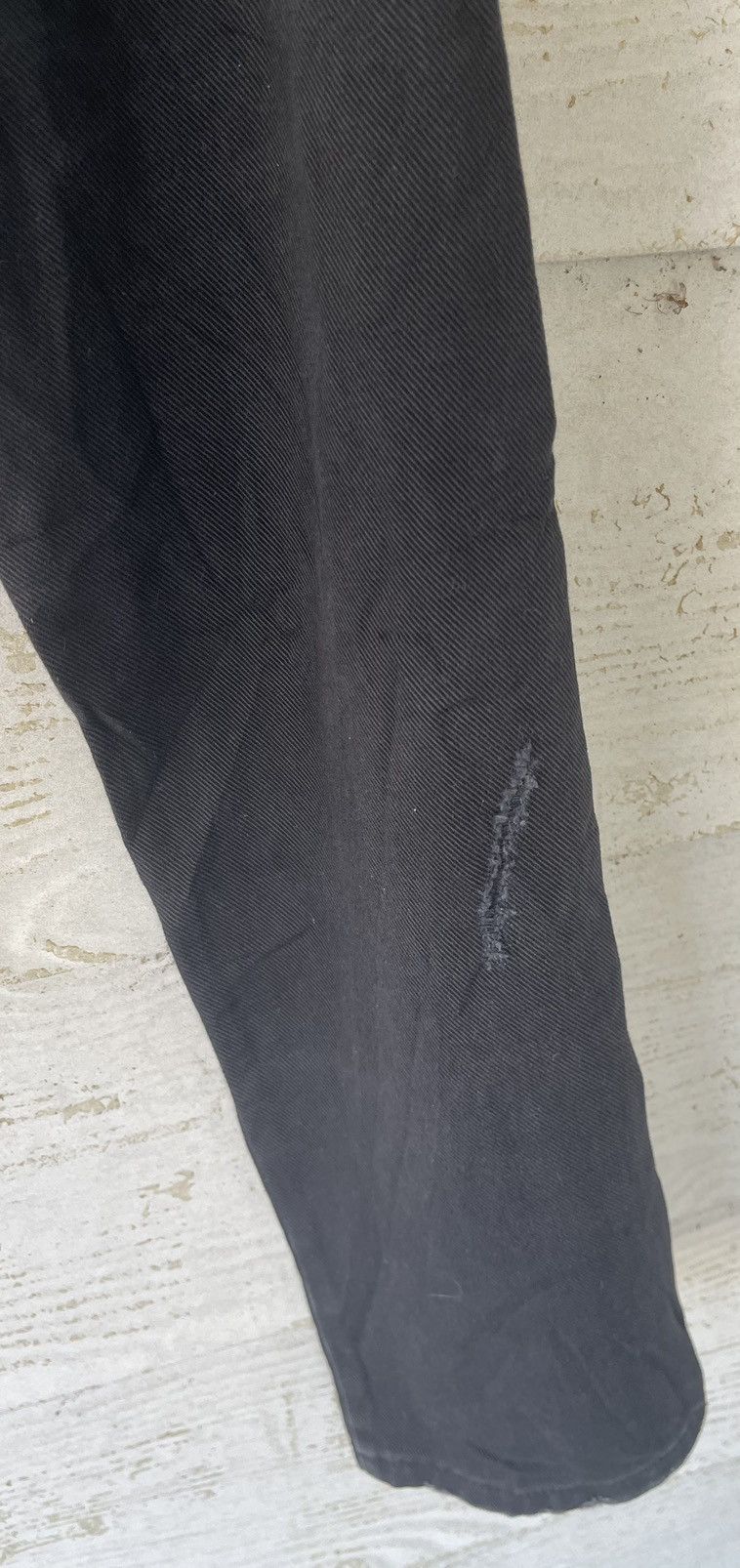 John Galliano 🔥RARE🔥JOHN GALLIANO DENIM DESTRESS BLACK ITALY Size US 31 - 16 Thumbnail