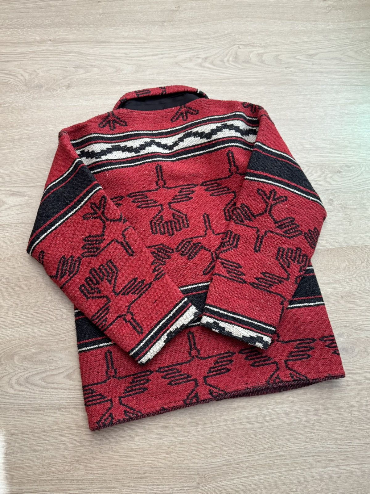 Mexicana Vintage 90-00’ Women’s Ecuador Hand Made Navajo Jacket Size L / US 10 / IT 46 - 5 Thumbnail