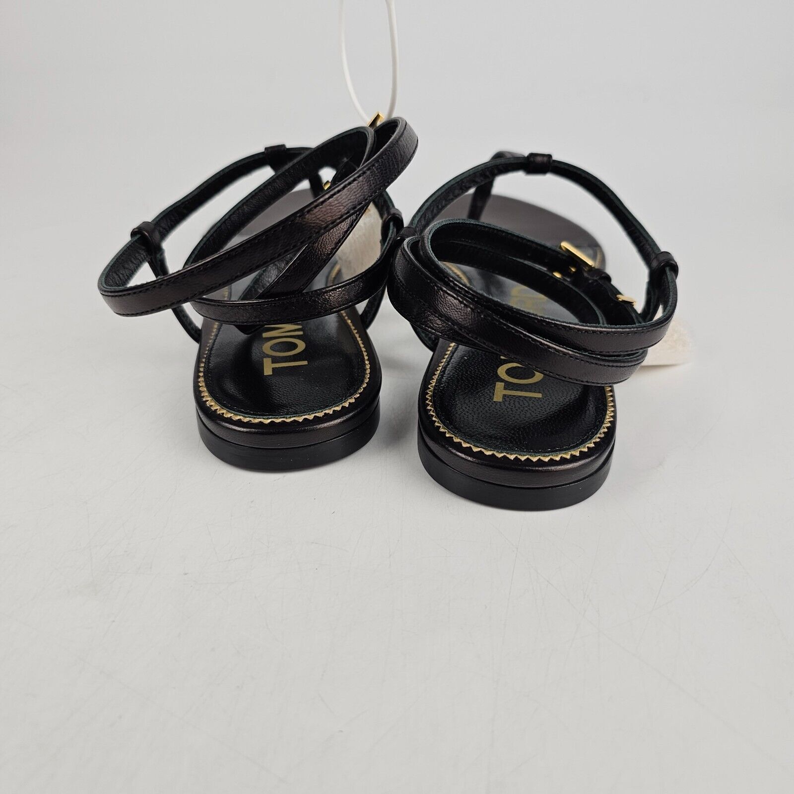 Tom Ford Tom Ford Padlock Black Leather Sandals New Size US 8.5 / IT 38.5 - 5 Thumbnail