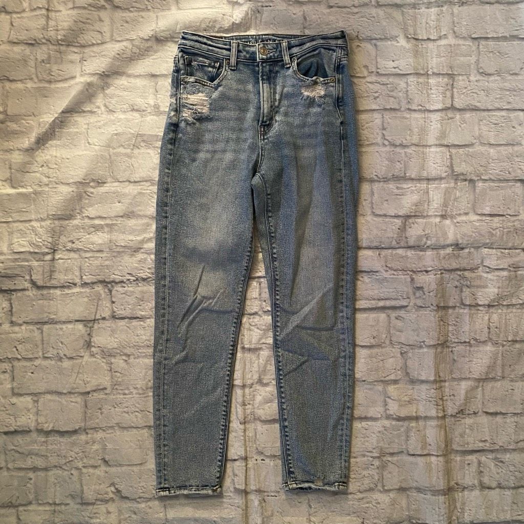 American Eagle Outfitters American eagle outfitters women 2 stretch ripped distressed Size 26" / US 2 / IT 38 - 1 Thumbnail