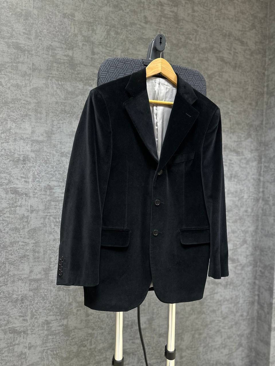 Vintage Ariston Men’s Sportcoat Velour Blazer Jacket Black