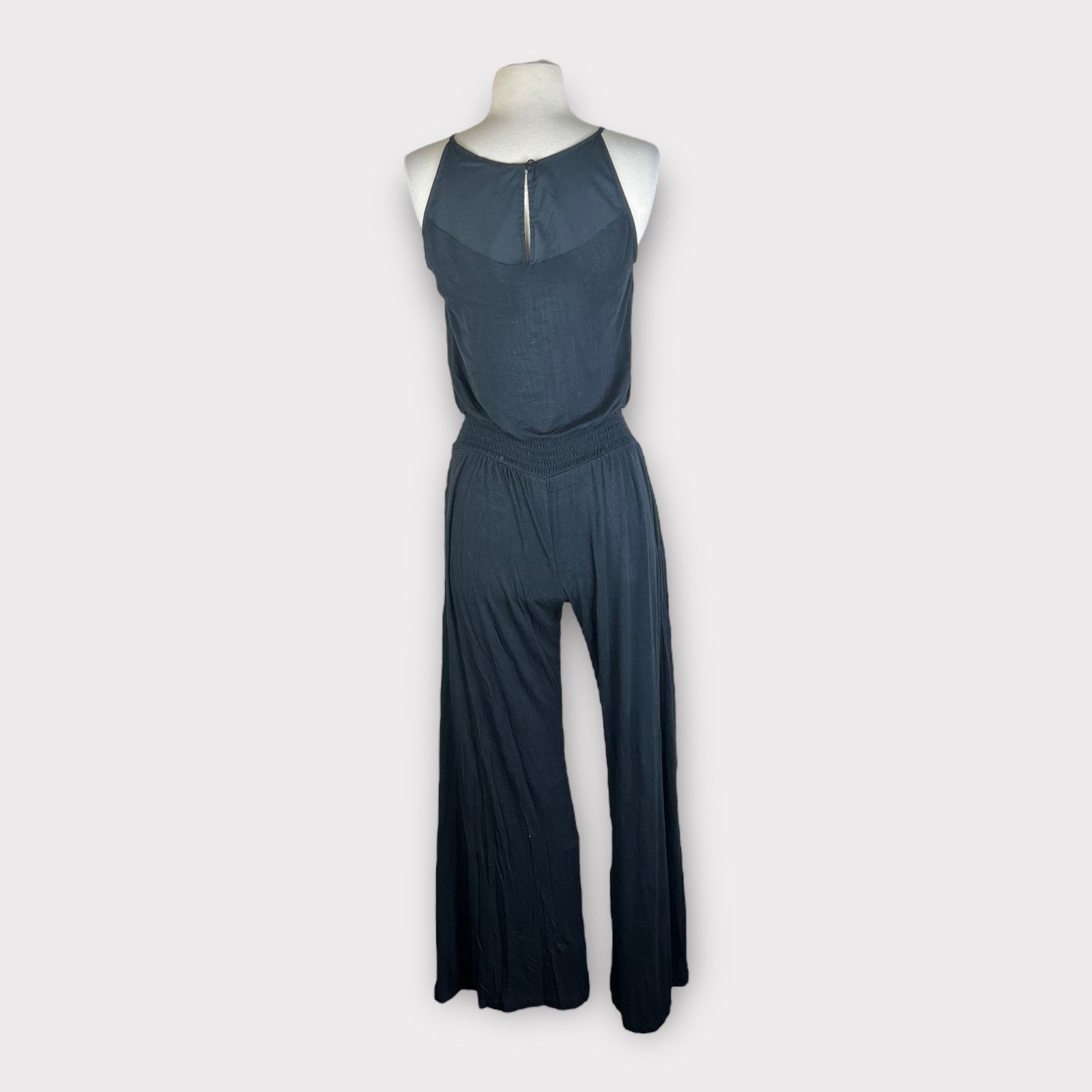 Nordstrom Chelsea and Violet | Boho Indie Wide Leg Jumpsuit | Black Size 26" / US 2 / IT 38 - 4 Thumbnail