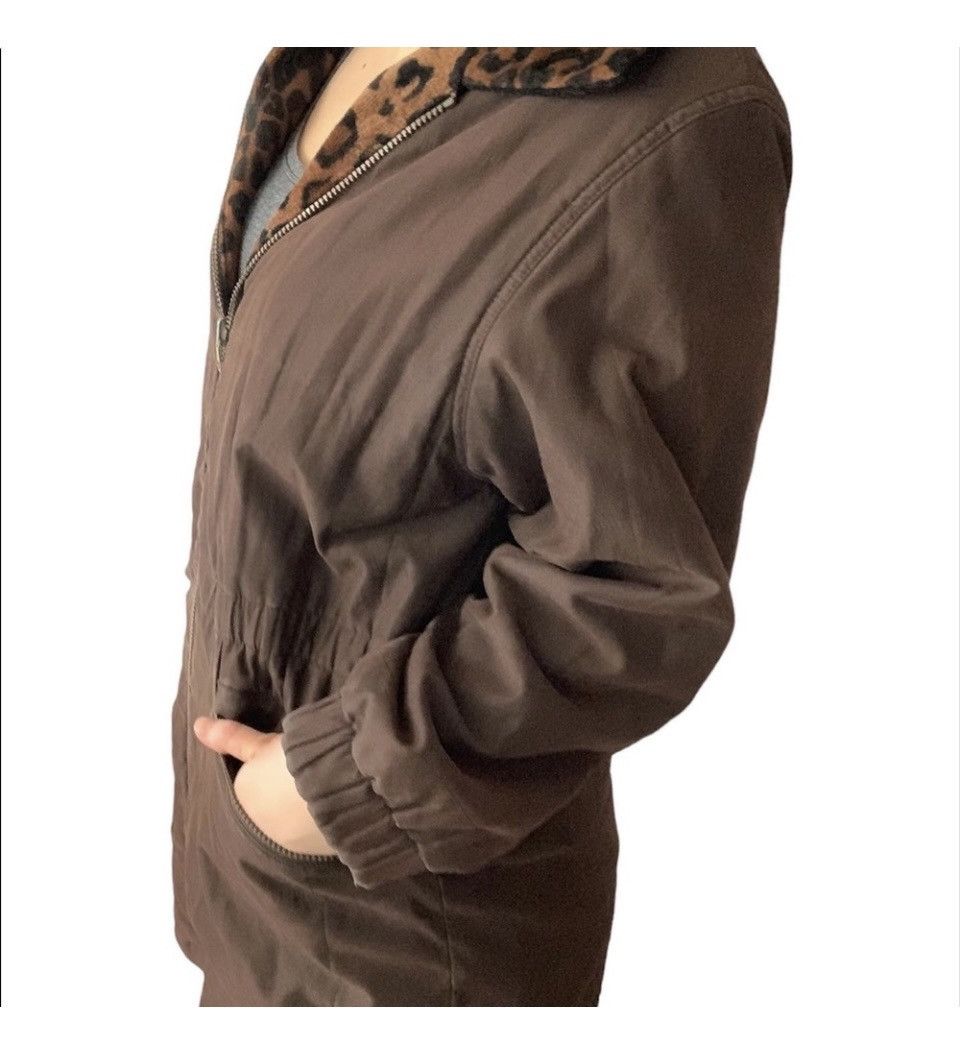 Vintage Vintage 80s Women’s Brown Reversible Winter Overcoat Size M / US 6-8 / IT 42-44 - 5 Thumbnail