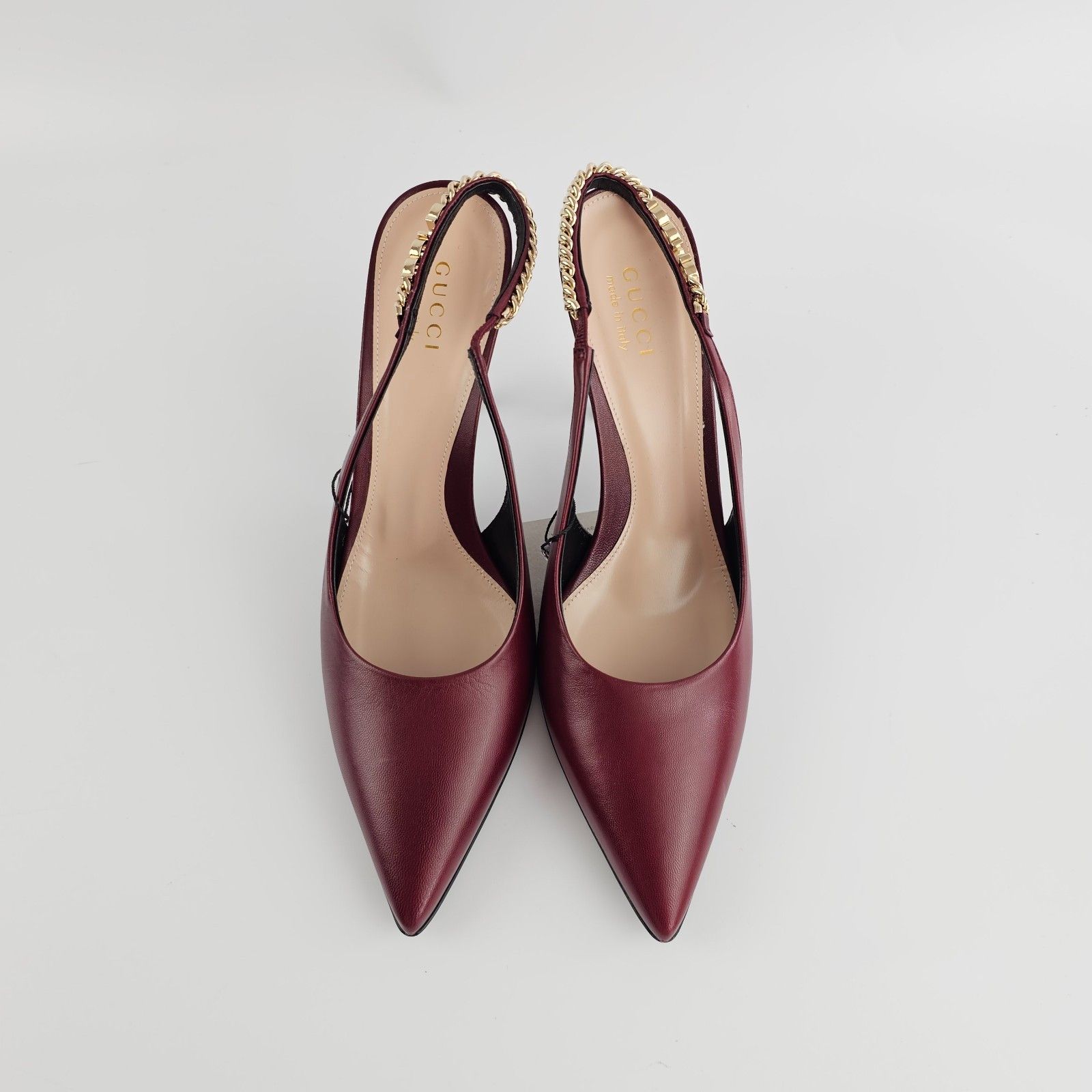 Gucci GUCCI Signoria Rosso Ancora Slingbacks New & Authentic Size US 5 / IT 35 - 5 Thumbnail