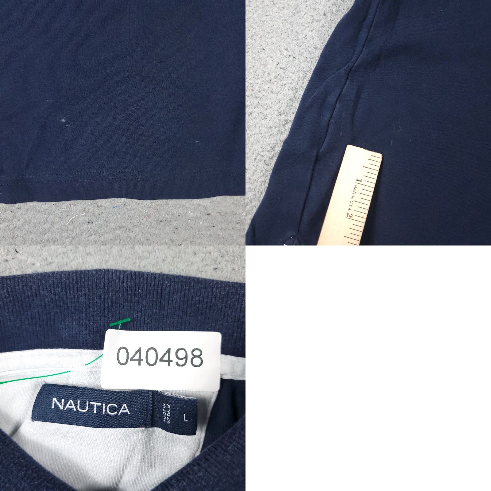 Nautica Nautica Polo Shirt Men's Large Blue Solid Short Sleeve Casual Activewear Size US L / EU 52-54 / 3 - 8 Thumbnail