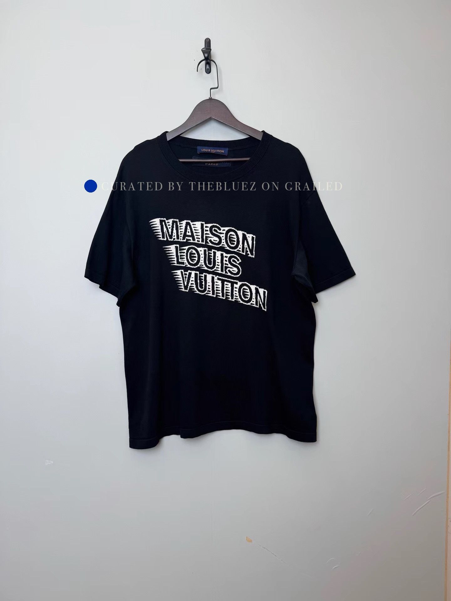 Louis Vuitton Black Jacquard Knit Tee in XL Size Size US XL / EU 56 / 4 - 1 Thumbnail