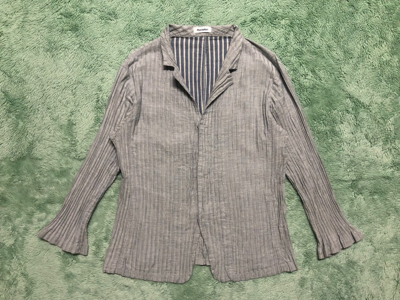 ISSEY MIYAKE PLANTATION IRONLESS JACKET PLEATED