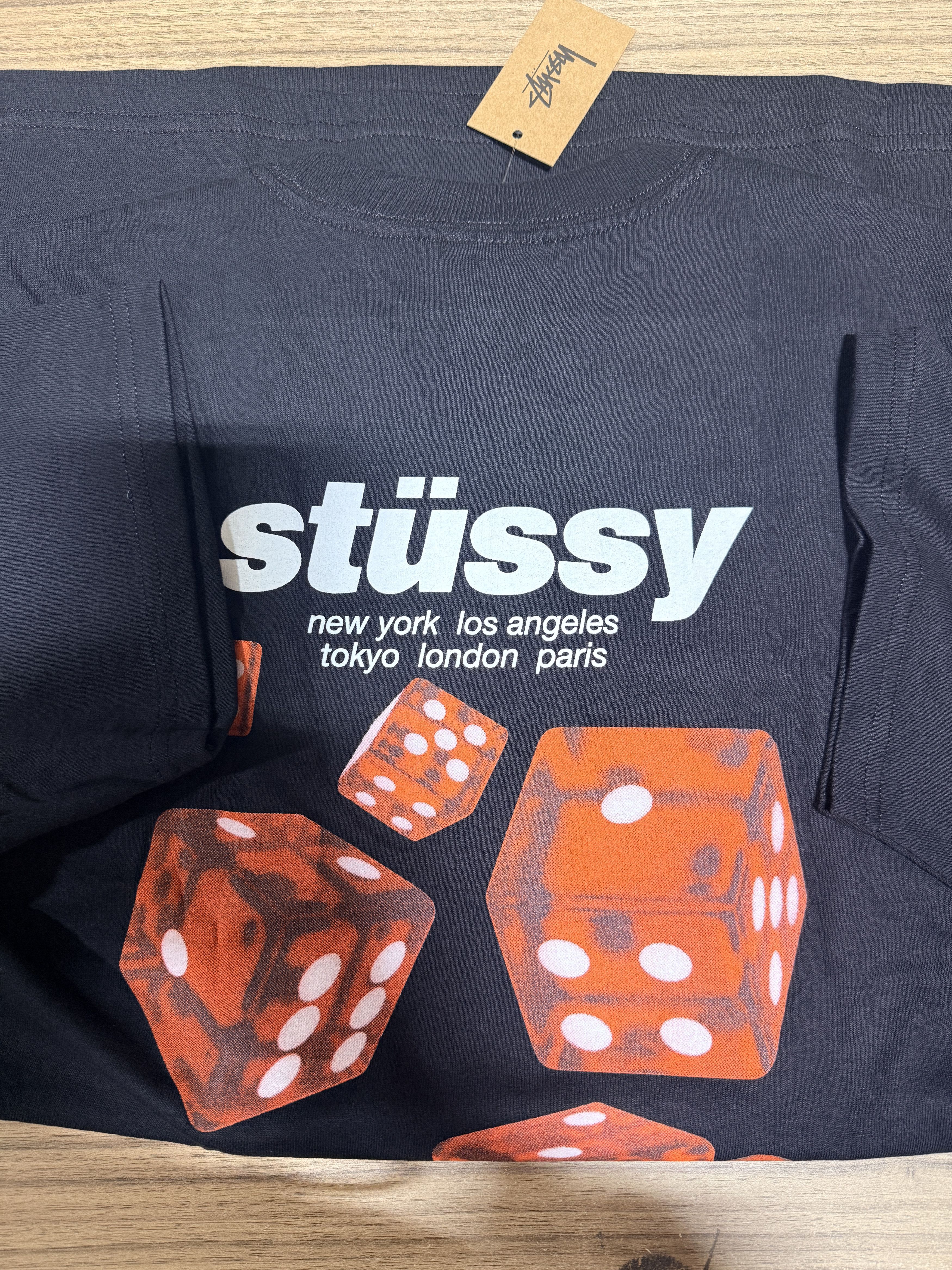 Stussy Stussy Rollers Tee Black Size L Size US L / EU 52-54 / 3 - 4 Thumbnail
