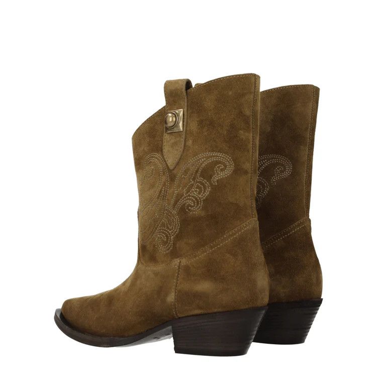 Etro ob1o1e1024 Suede Ankle Boots in Brown Size US 8 / IT 38 - 4 Thumbnail