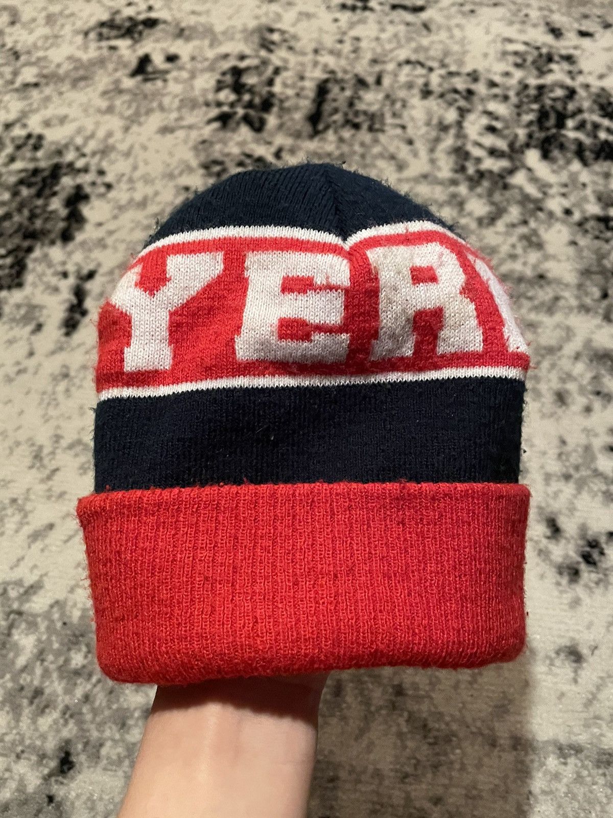 Vintage Vintage Beanie Hat Bayern Munich Football Y2k Size ONE SIZE - 5 Thumbnail
