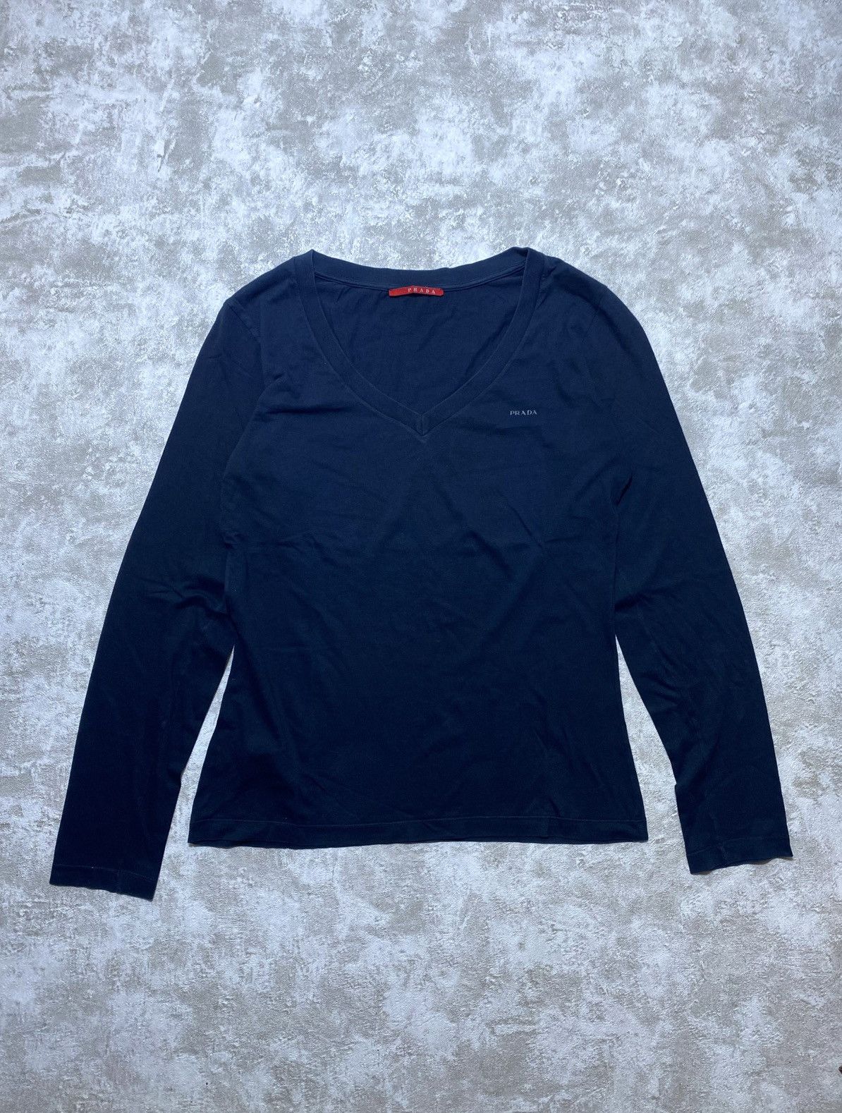Prada Archival Prada Sport Red Tab Long Sleeve Shirt Size L / US 10 / IT 46 - 1 Thumbnail