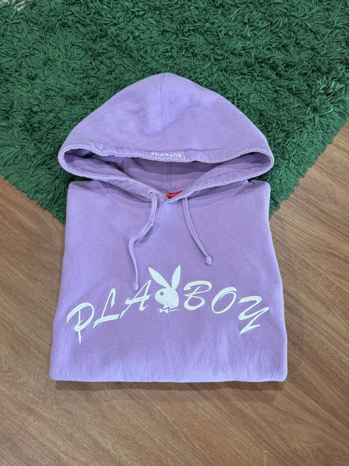 Supreme SUPREME - Purple Playboy Hoodie - Medium Size US M / EU 48-50 / 2 - 1 Thumbnail