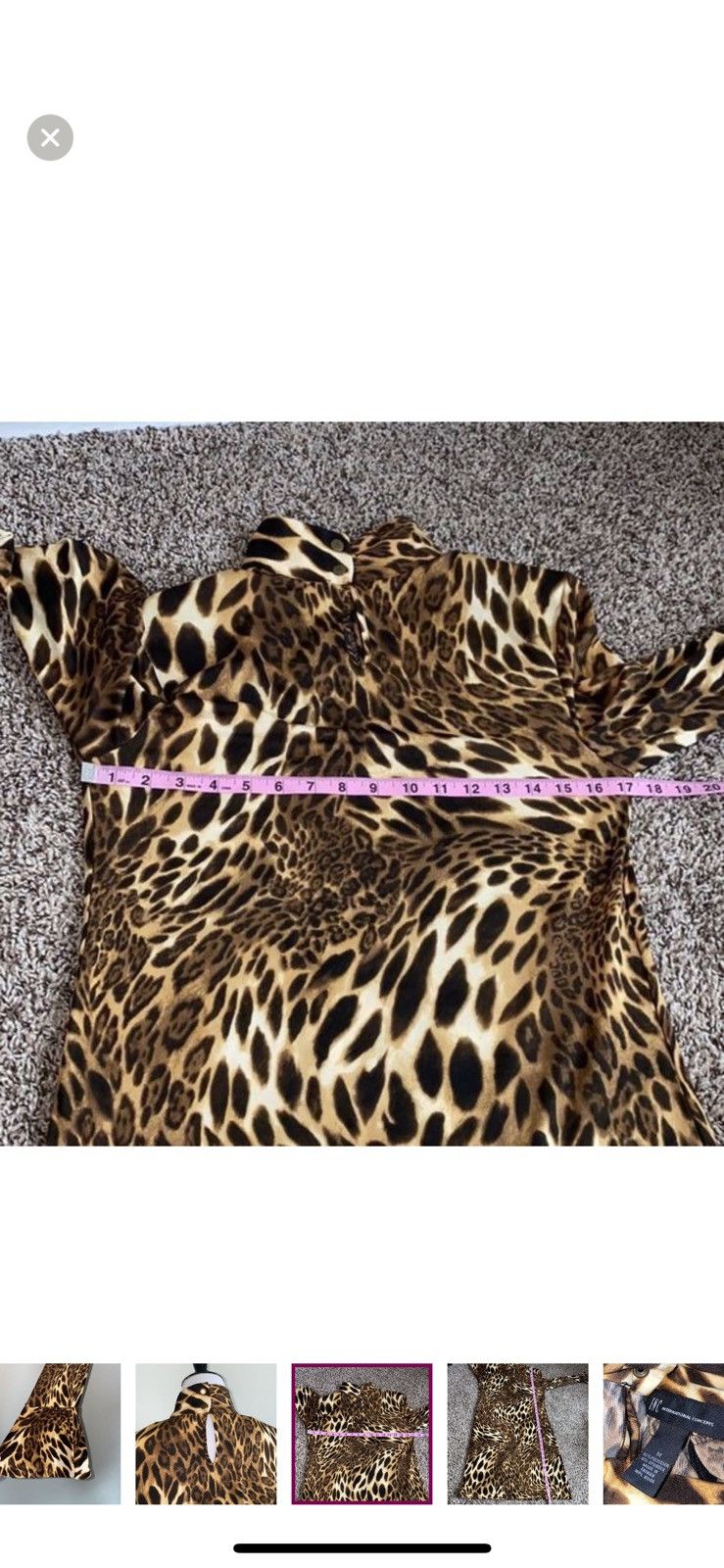I.N.C INC medium animal print long sleeved dress Size M / US 6-8 / IT 42-44 - 6 Thumbnail