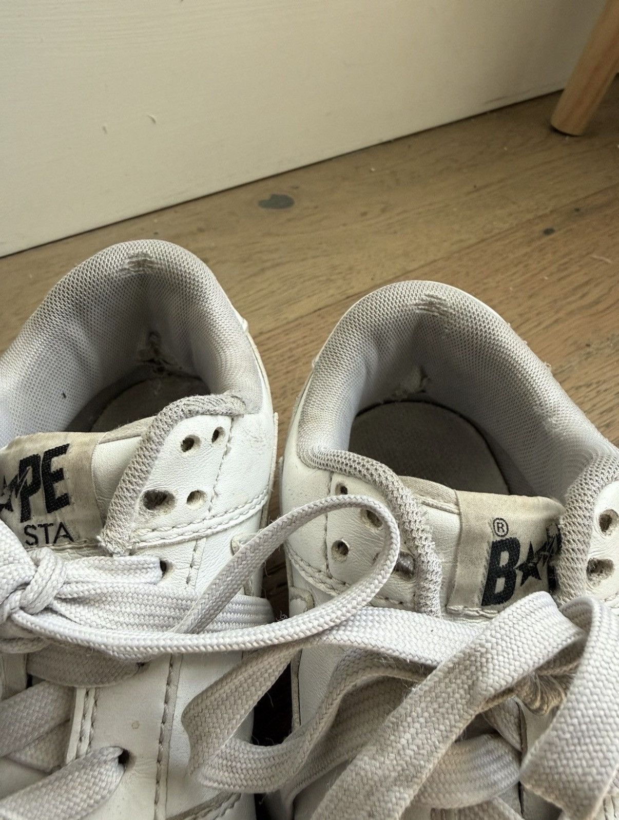 Bape all white bapestas Size US 6.5 / EU 39-40 - 9 Thumbnail