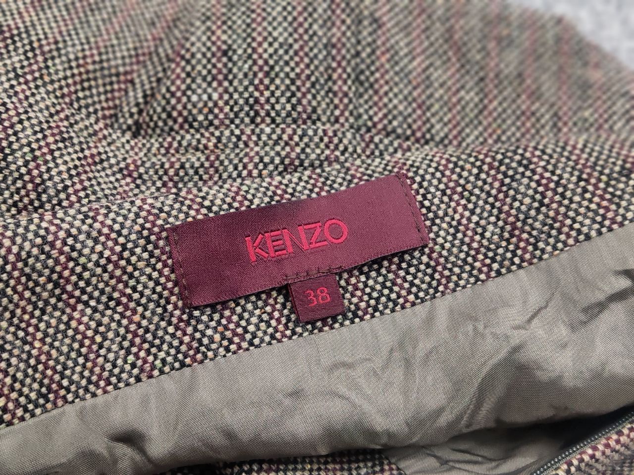 Kenzo Vintage 0's Kenzo Paris Wool Blend Wrap Midi Skirt Size 38" / US 16 / IT 52 - 12 Thumbnail