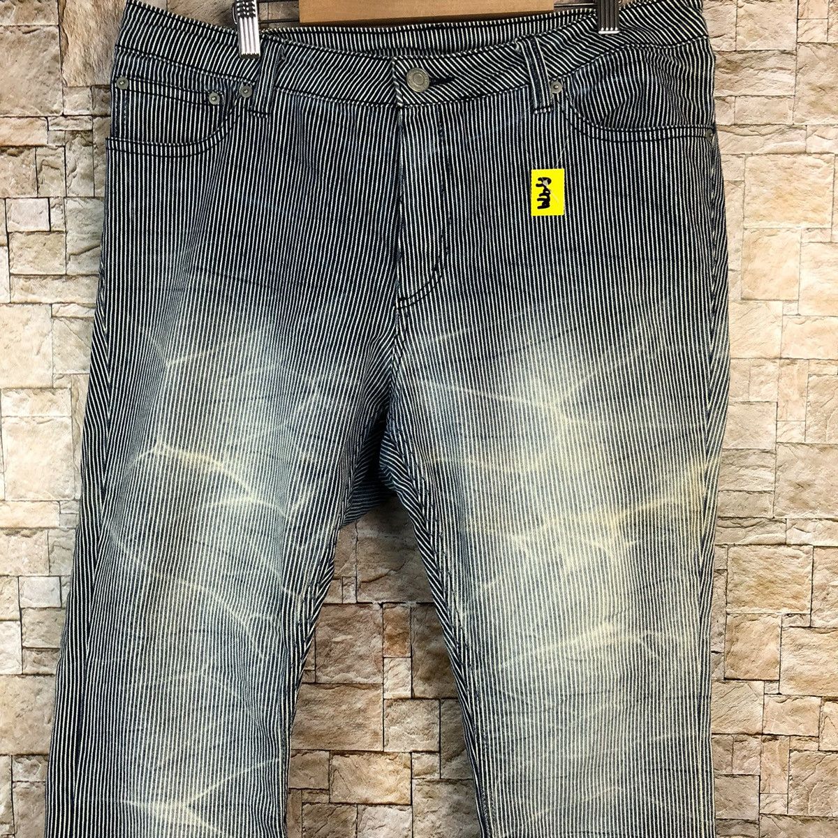 Japanese Brand × Vintage Japanese Brand Blue Stripe Casual Pants #A974 Size US 34 / EU 50 - 5 Thumbnail