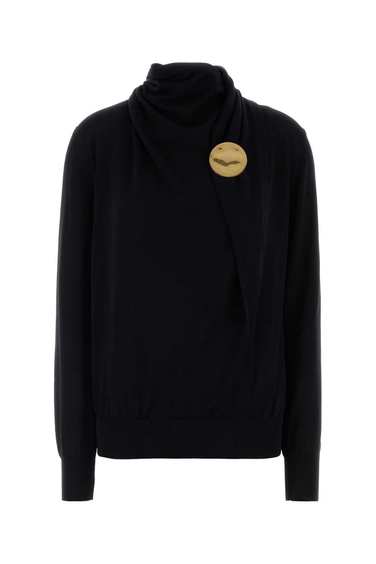 Jil Sander Black Wool Sweater Size XS / US 0-2 / IT 36-38 - 1 Thumbnail