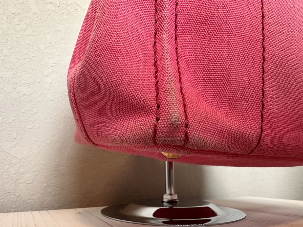 Prada Pink Prada Canapa Tote With Strap Size ONE SIZE - 13 Thumbnail