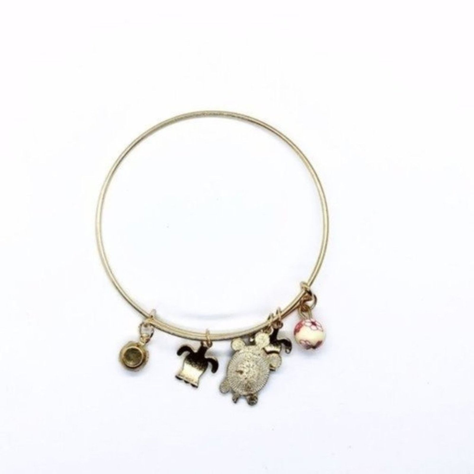 Other Beaded Sea Turtle Charm Colorful Bangle Bracelet Size ONE SIZE - 5 Thumbnail