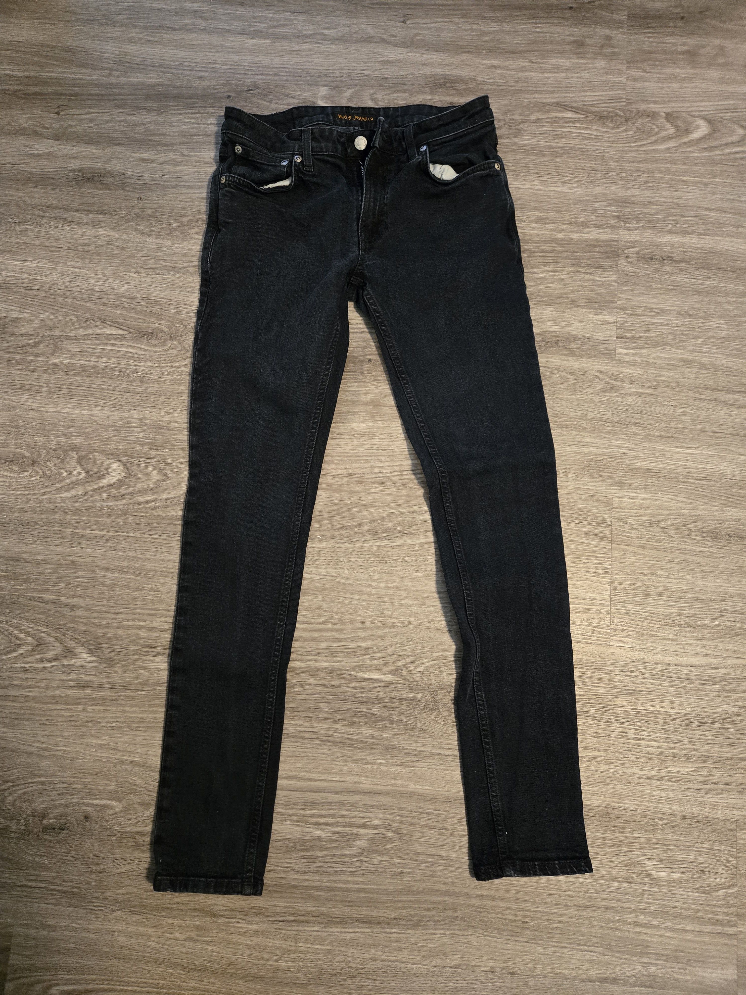 Nudie Jeans Nudie Jeans Black Skinny Lin Jeans Size US 32 / EU 48 - 1 Thumbnail