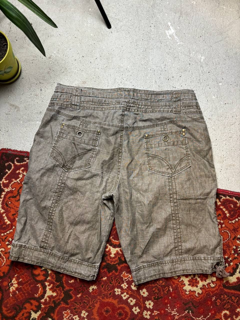 Japanese Brand × Vintage Vintage Y2K Etam Japanese Military Style Baggy Cargo Shorts Size US 40 / EU 56 - 5 Thumbnail