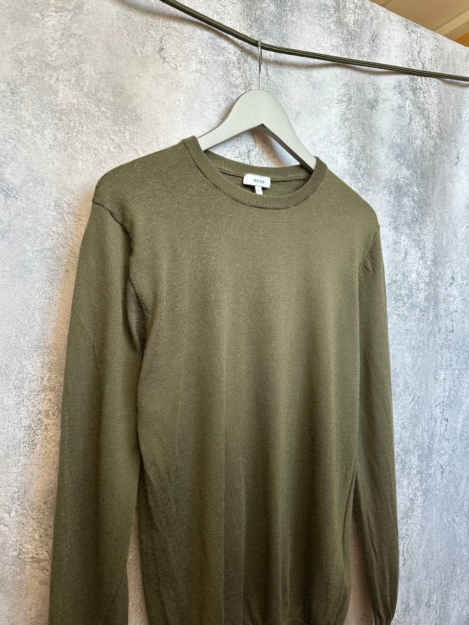 Reiss Reiss Hart Crew Wool Jumper Green LS Pullover Sweater Size US L / EU 52-54 / 3 - 4 Thumbnail