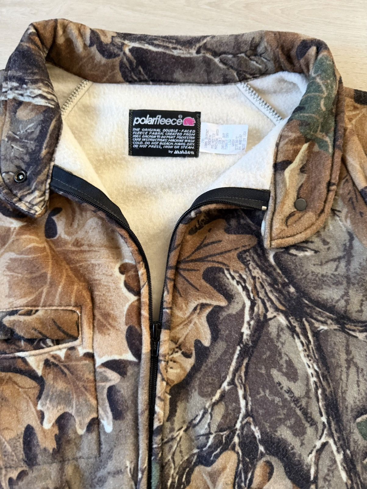Realtree Vintage Spartan Realtree Polar Fleece Full Zip Bomber 2XL Size US XXL / EU 58 / 5 - 4 Thumbnail