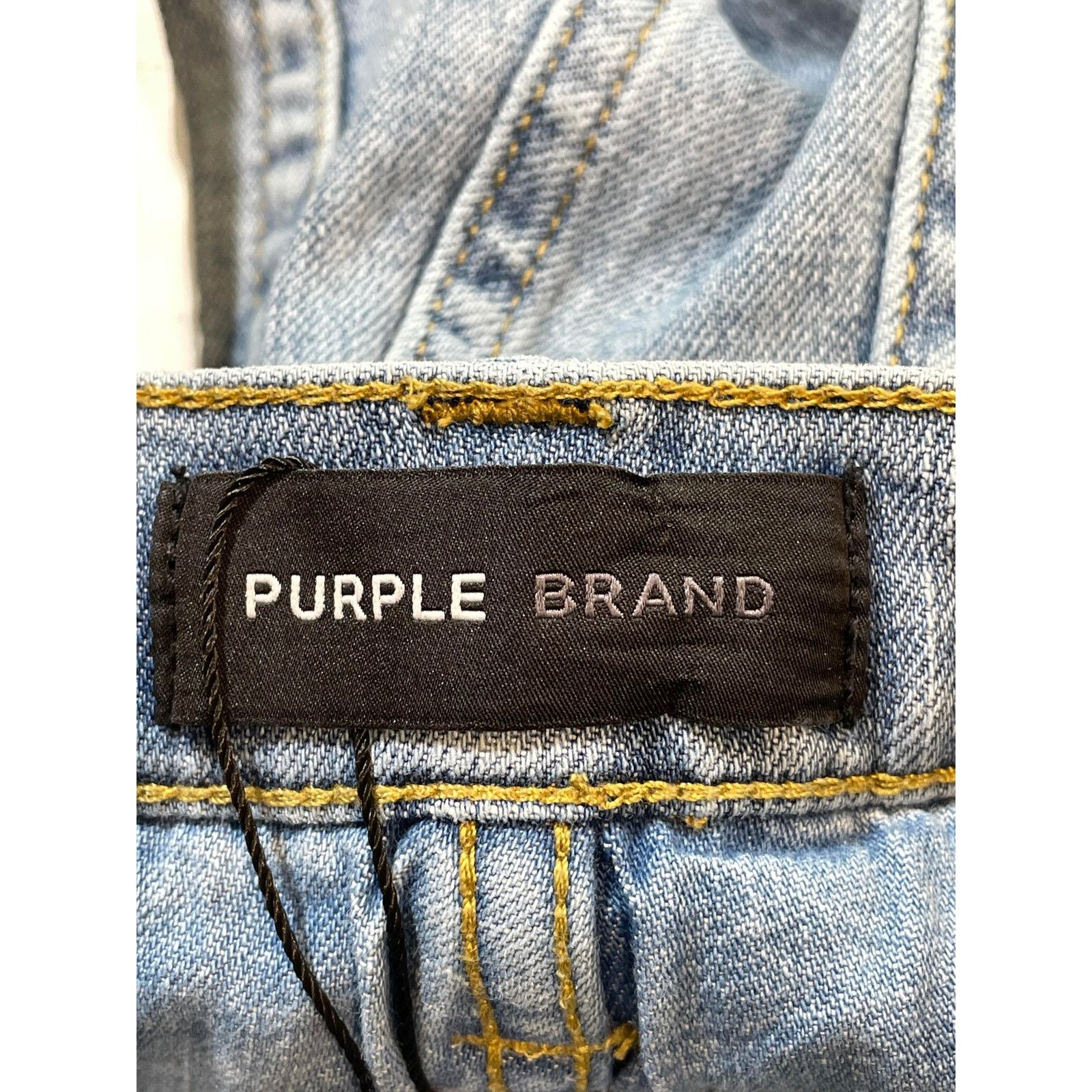 Purple Brand Purple Brand Light Wash Knee Ripped Jeans Size US 30 / EU 46 - 3 Thumbnail