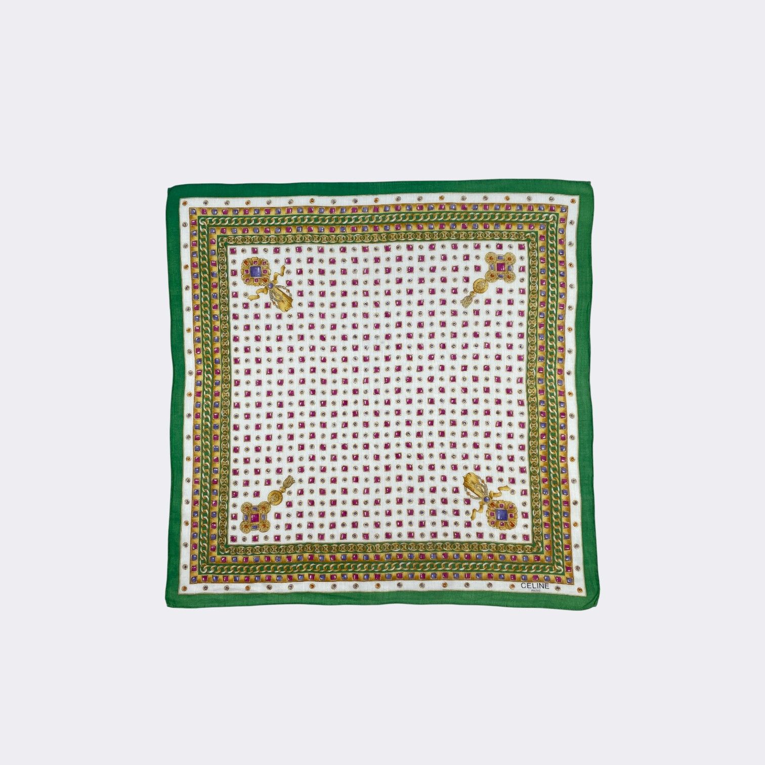 Celine Vintage Celine Handkerchief Neckerchief Bandana H385Q Size ONE SIZE - 2 Thumbnail