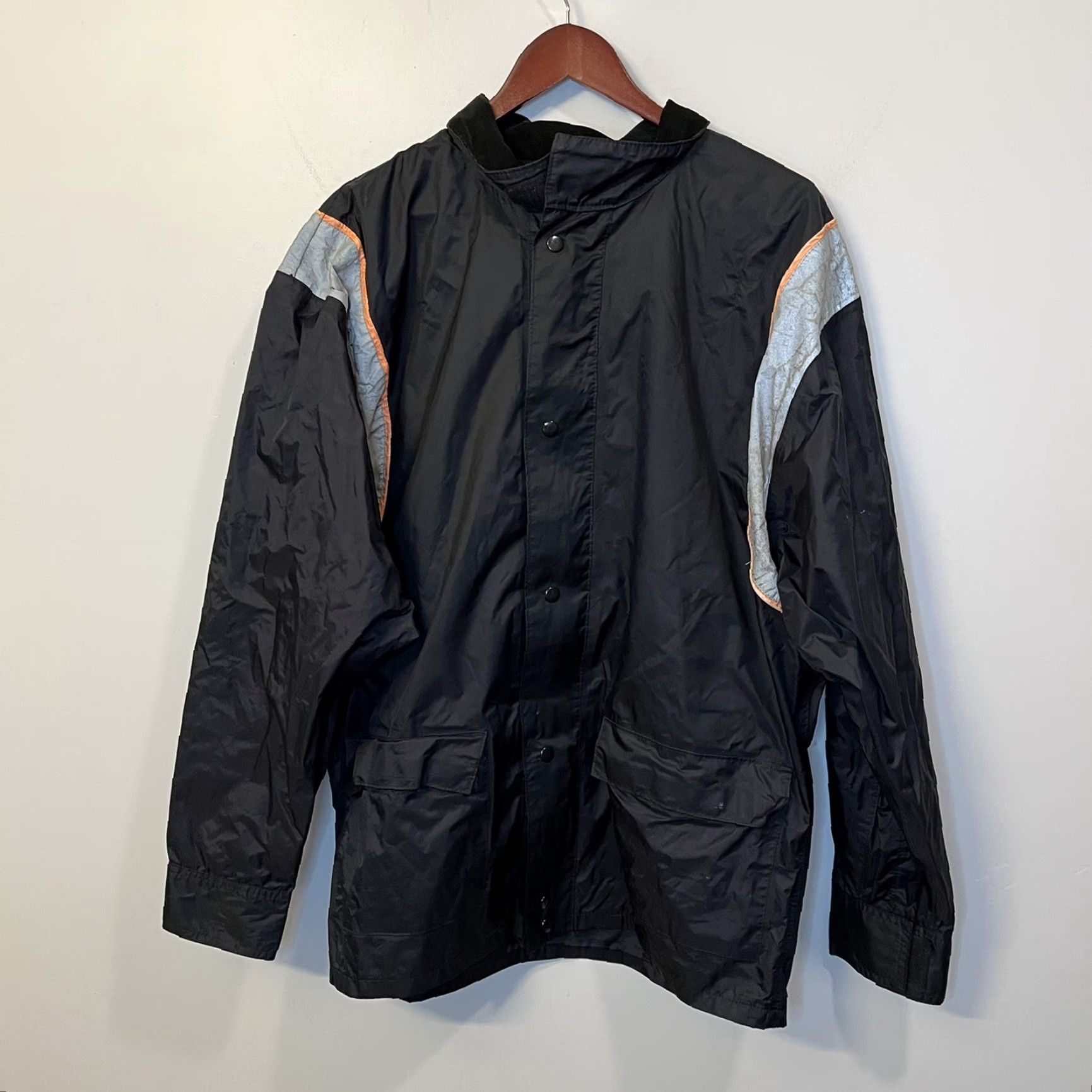 Harley Davidson VINTAGE Harley-Davidson Mens Reflective Rain Suit Jacket Size M Size 40R - 3 Thumbnail