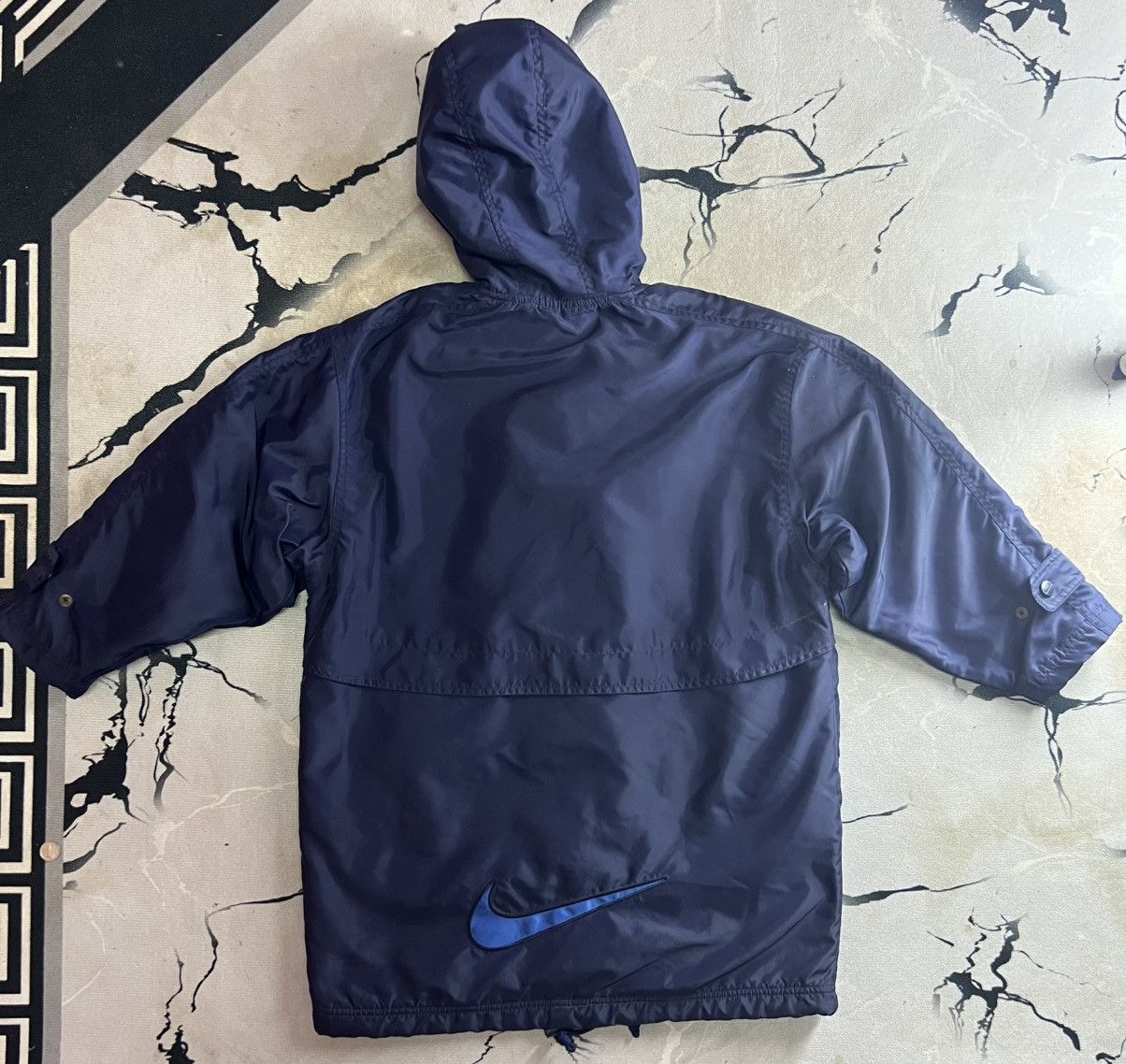 Nike × Vintage Vintage Nike Hoodie Back Swoosh Size US S / EU 44-46 / 1 - 3 Thumbnail