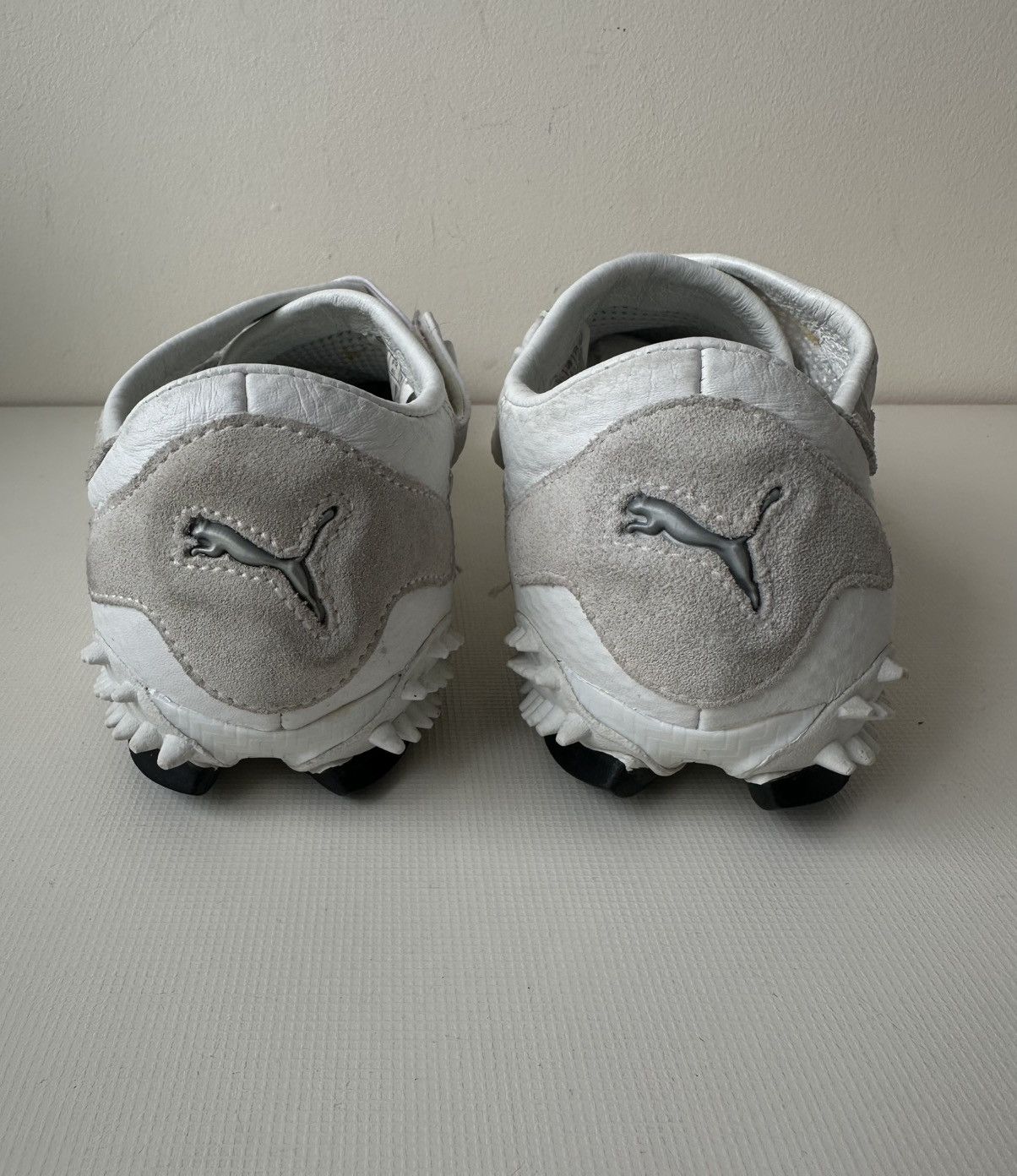 Puma Puma Ur Mostro (2004) white leather archive spike sole shoes Size US 8 / EU 41 - 6 Thumbnail