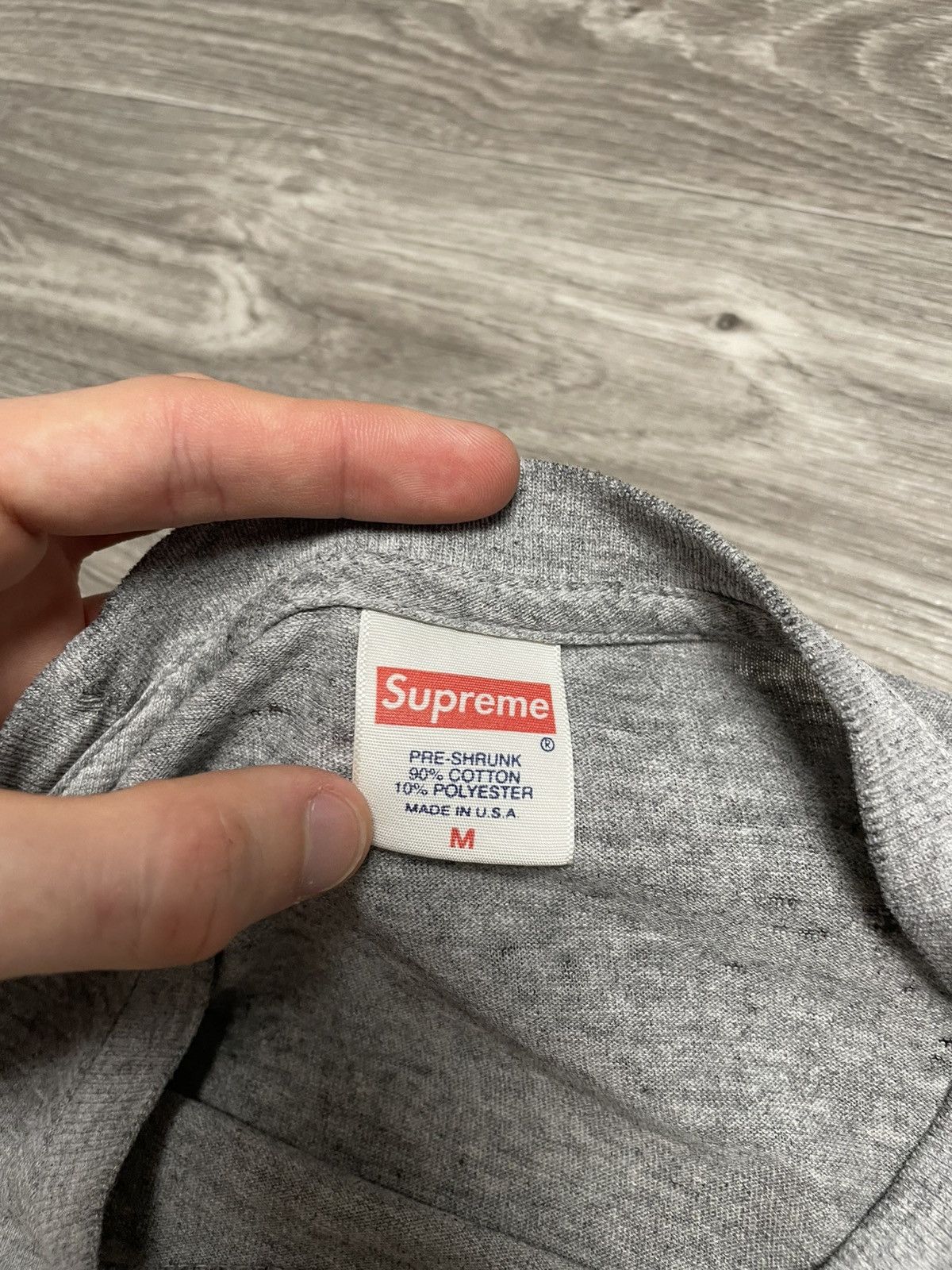 Supreme Supreme x Mike Hill Regretter Grey T-Shirt SS17 Size US M / EU 48-50 / 2 - 12 Thumbnail