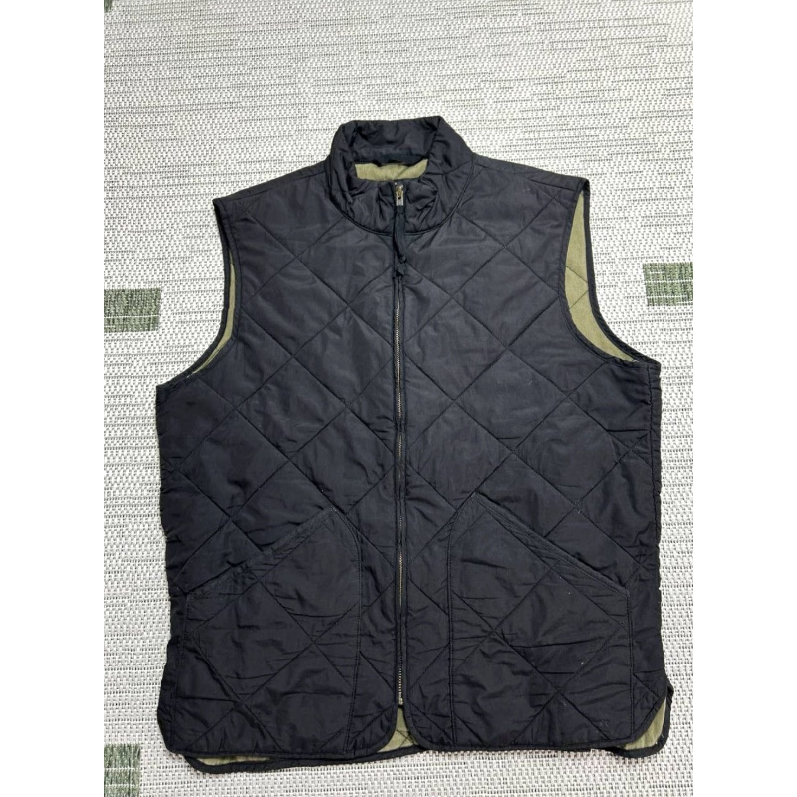 J.Crew J. Crew Quilted Walker Vest Mens M Black Outerwear Insulated Full Zip Winter Short Jacket/Coat Casual Size US M / EU 48-50 / 2 - 2 Thumbnail