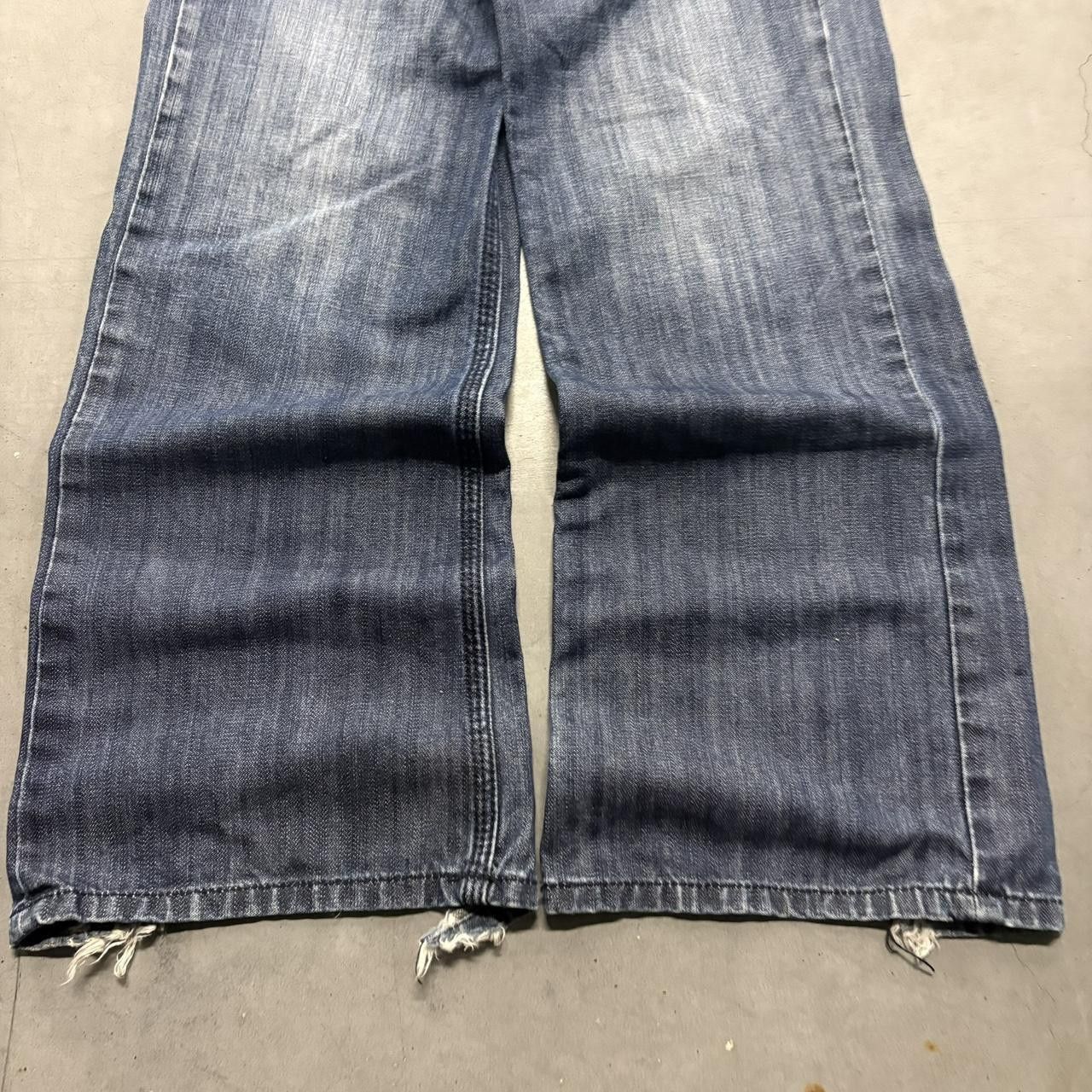 Vintage Y2K Flared Baggy Dark Wash True Religion Style Denim Jeans Size US 38 / EU 54 - 3 Thumbnail