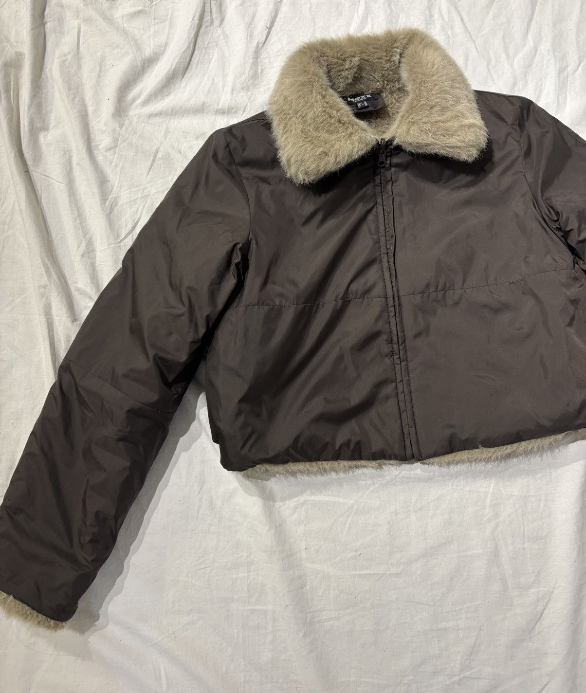 Mexx × Vintage Mexx rare reversible cropped jacket with faux fur Size S / US 4 / IT 40 - 7 Thumbnail