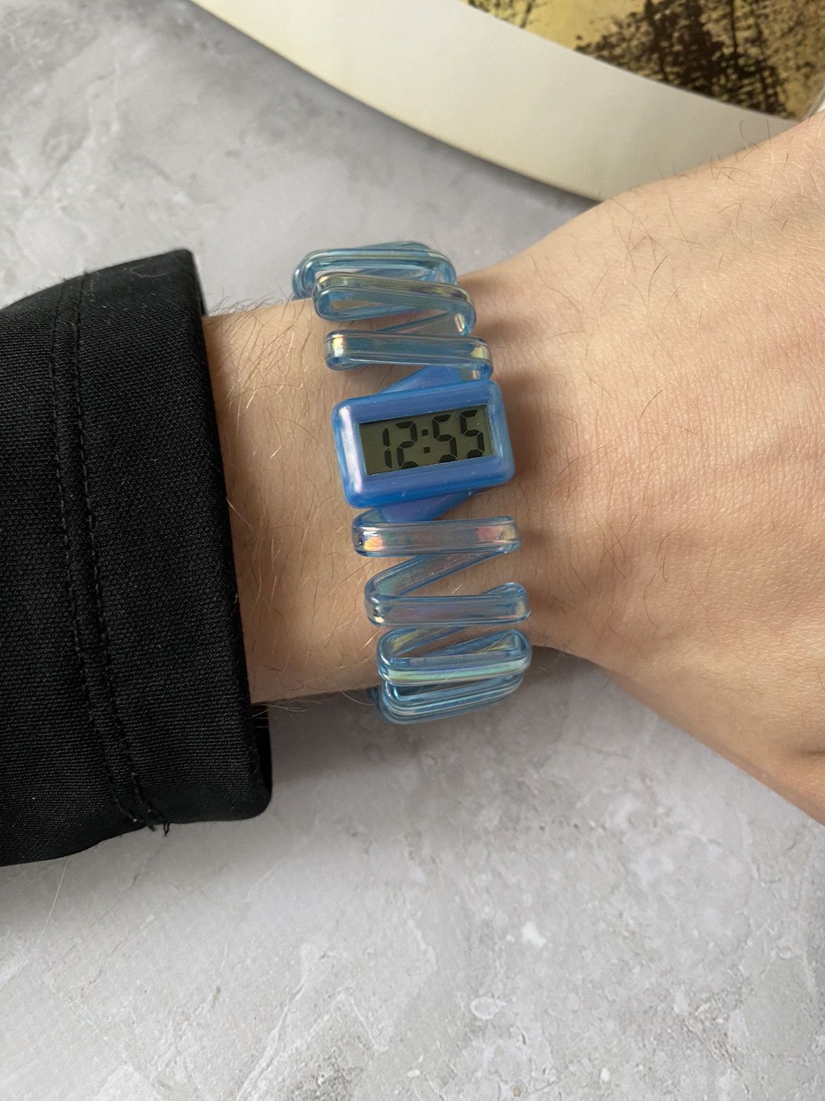 Japanese Brand × Jewelry × Vintage Vintage Blue Retro 90s Digital Watches Size ONE SIZE - 3 Thumbnail
